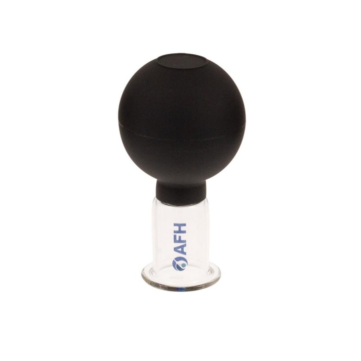 AFH Schröpfglas mit Ball Premium | Ø 35mm | Schwarz