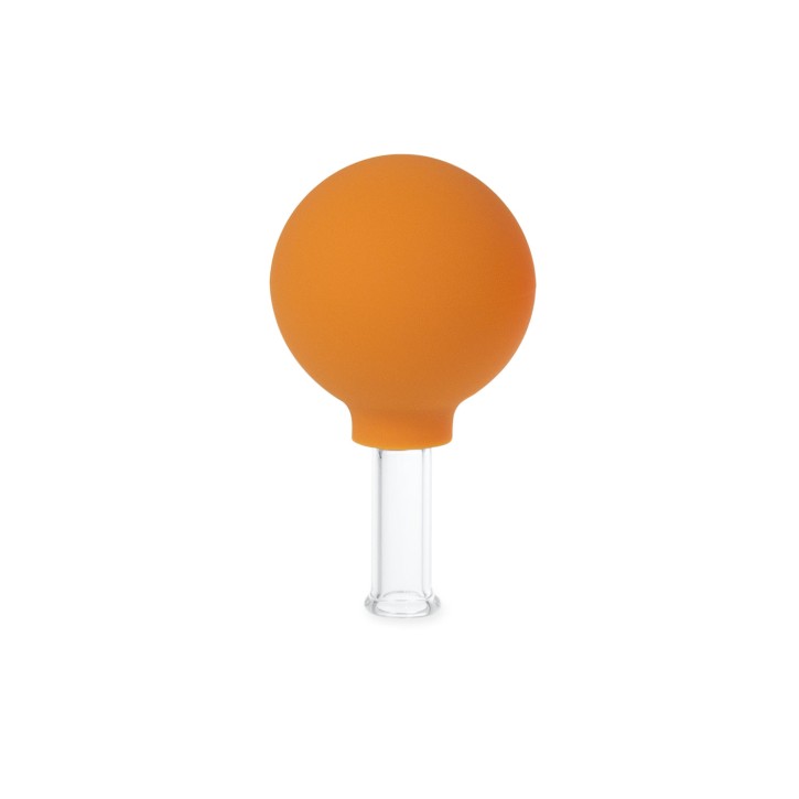 AFH Schröpfgläser Premium mit Bulk | Typ 1 - Zylinder | Orange | Ø 15 mm