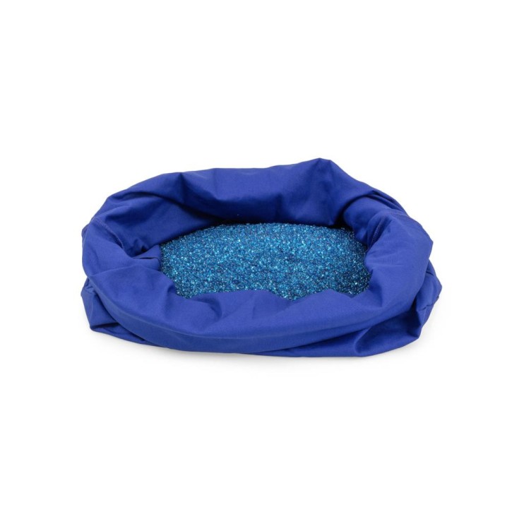 AFH Sensorik Glas Beans aqua blau 5,0 kg mit Cotton Bag Dynamik