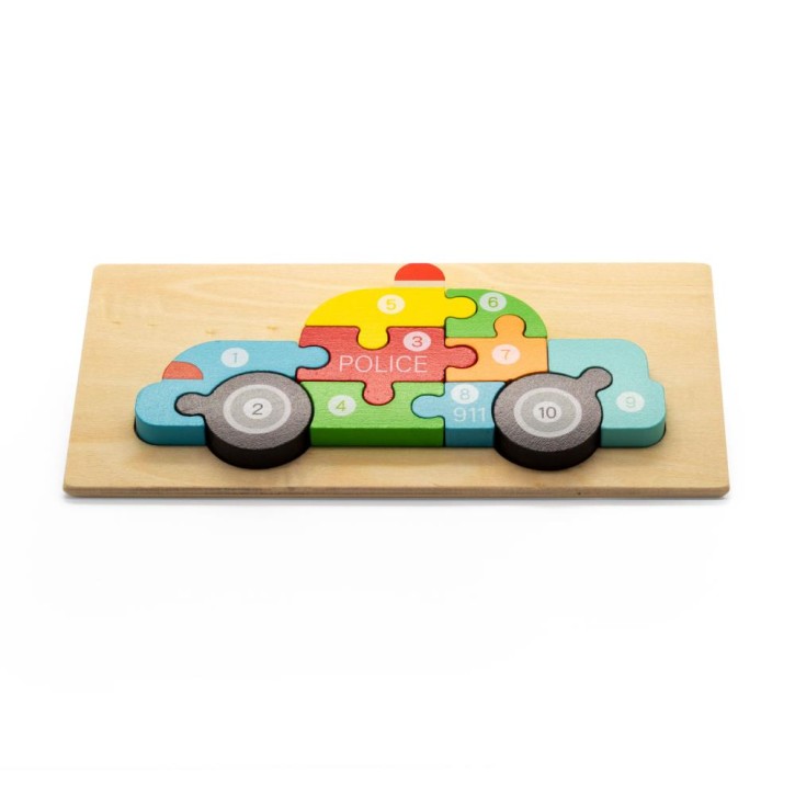 AFH 3-D Puzzle Zähllernhilfe 1 - 10 | Auto