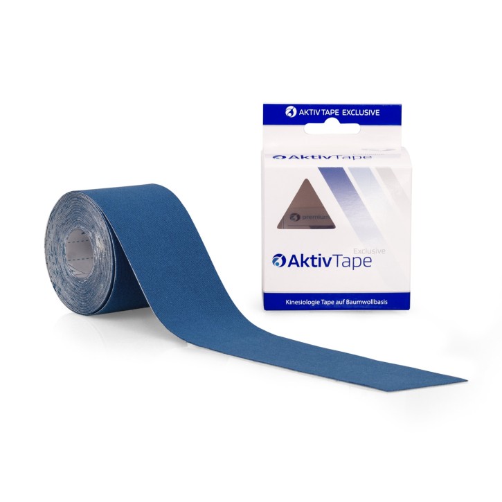 AFH Aktiv Tape | Kinesiologie Tape 5,0 cm x 5 m | blau