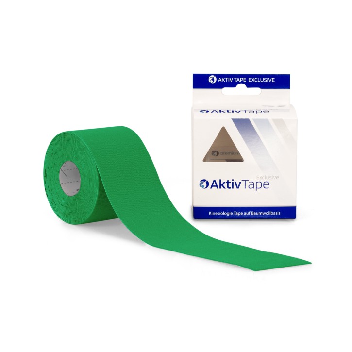 AFH Aktiv Tape® | Kinesiologie Tape 5,0 cm x 5 m | grün