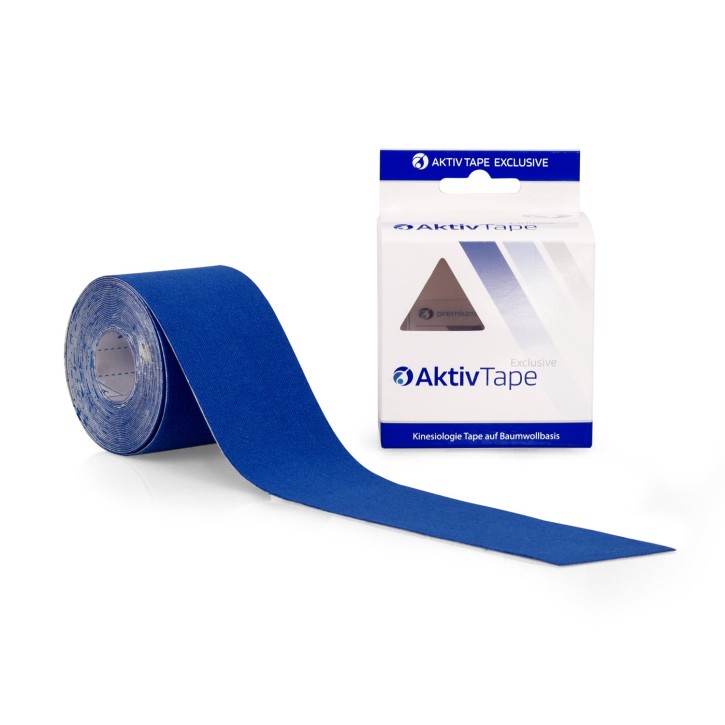 AFH Aktiv Tape | Kinesiologie Tape 5,0 cm x 5 m | königsblau