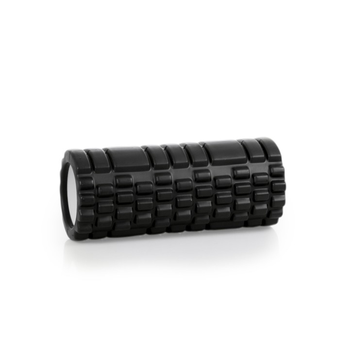 Faszien Foam Roller Deluxe mit Tasche | Länge: 33 cm | Ø 14 cm | schwarz