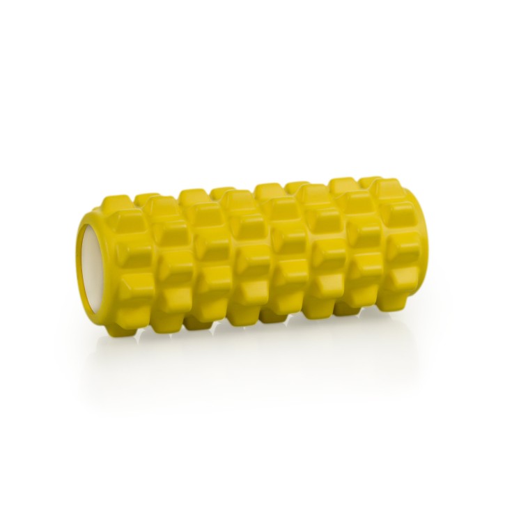 AFH Faszienrolle Rumble | Länge: 33 cm | Ø 14 cm | mit Tasche | gelb