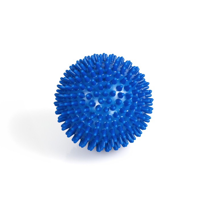 PVC Massageball mit Noppen für bessere Durchblutung Igel-Ball Therapie Blau 