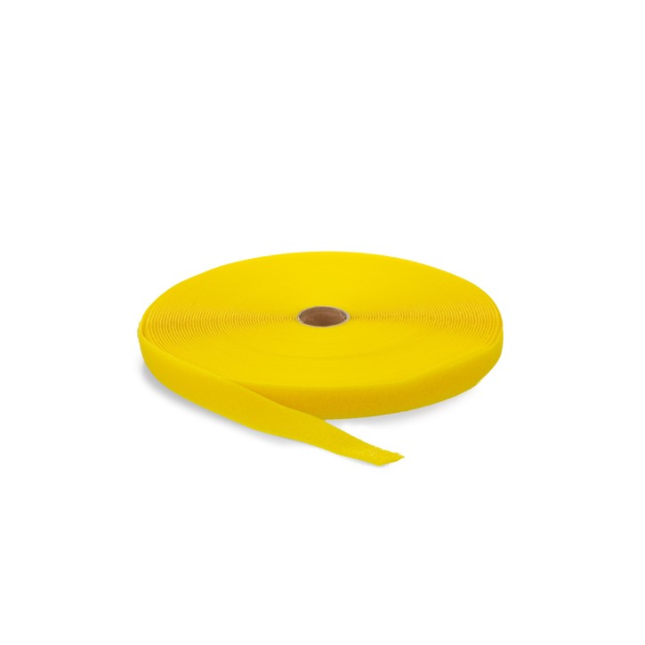 Flauschband | Breite: 25 mm | Länge: 25 m | gelb