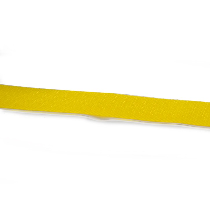 Hakenband | selbstklebend | Breite: 25 mm | Länge: 25 m | gelb