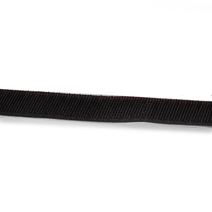 Hakenband | selbstklebend | Breite: 25 mm | Länge: 25 m | schwarz