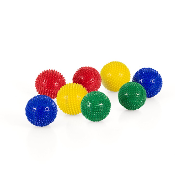 Magnet Akupunktur Massage Kugeln | 4x2er Pack | Grün + Rot + Gelb + Blau | Ø 45 mm