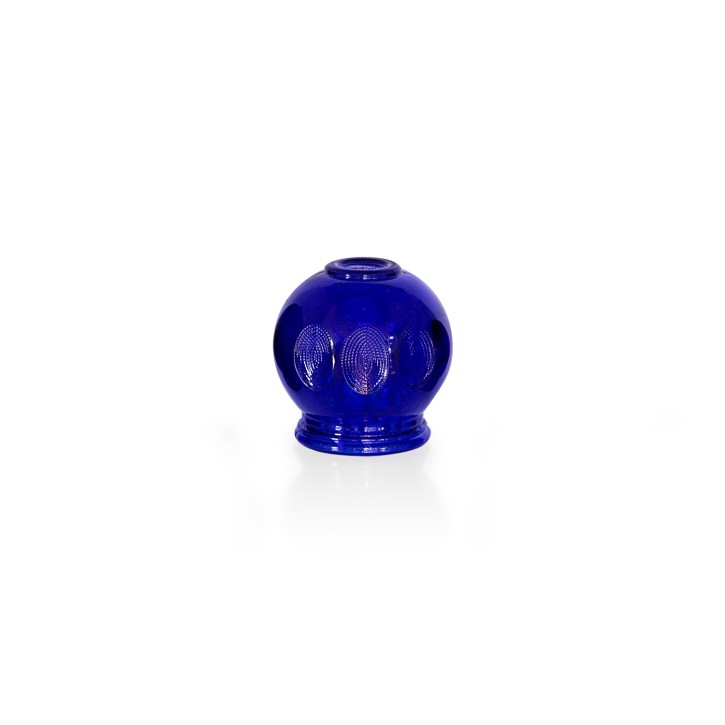 Schröpfgläser aus Glas zum Feuerschröpfen | blau | Ø 5,0 cm