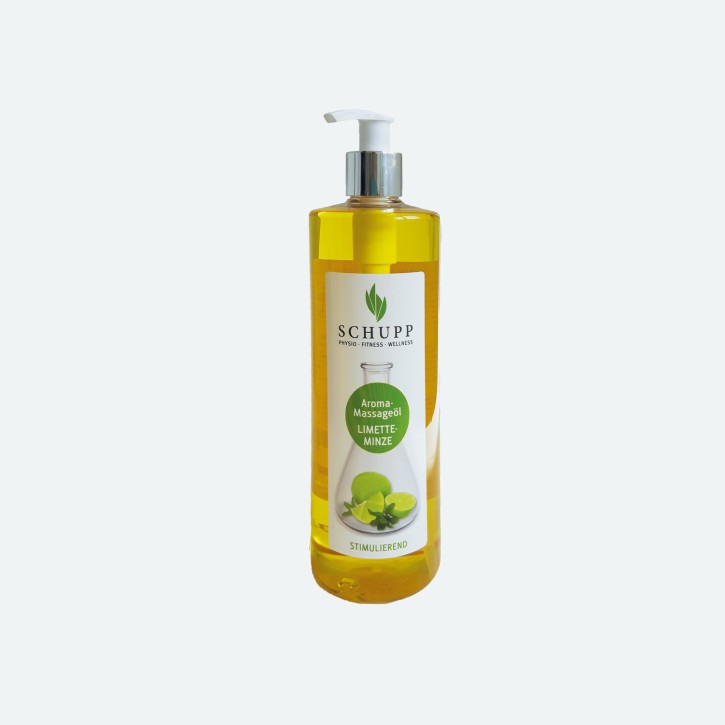 Schupp Aroma Massage-Öl | Limette-Minze | 500 ml + Spender