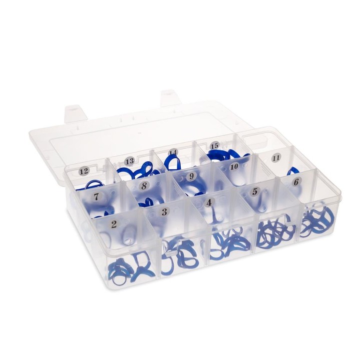 AFH Multi Splint® Set | Finger Splint | großes Set | blau | Gratisbeilage: AFH Maßband