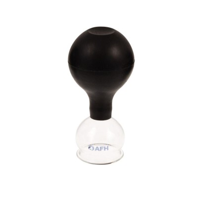 AFH Schröpfglas mit Ball Spezial | Ø 48mm | Schwarz