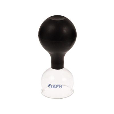 AFH Schröpfglas mit Ball Spezial | Ø 54mm | Schwarz