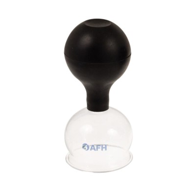 AFH Schröpfglas mit Ball Spezial | Ø 62mm | Schwarz