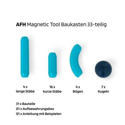 AFH Magnetic Baukasten | 33 Teile | klein