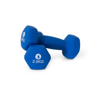 AFH Gymnastik-Hanteln | Neopren | 2,0 kg blau