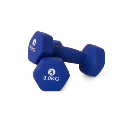 AFH Gymnastik-Hanteln | Neopren | 3,0 kg dunkelblau