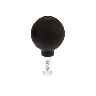 AFH Schröpfglas mit Ball Premium | Ø 15mm | Schwarz