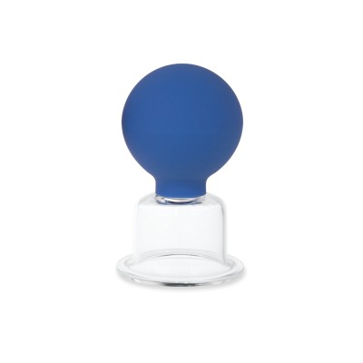 AFH Schröpfgläser Premium mit Bulk | Typ 1 - Zylinder | Blau | Ø 55 mm