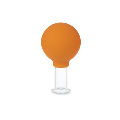 AFH Schröpfgläser Premium mit Bulk | Typ 1 - Zylinder | Orange | Ø 25 mm