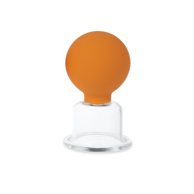 AFH Schröpfgläser Premium mit Bulk | Typ 1 - Zylinder | Orange | Ø 55 mm