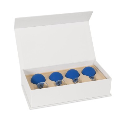 AFH Schröpfgläser Premium mit Bulk 4er Set in Box | Typ 2 - Olive | Farbauswahl