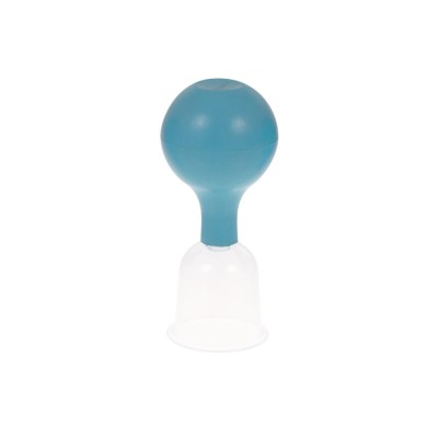 Schröpfglas aus Kunststoff mit Ball | Hellblau | Außen-Ø ca. 53 mm