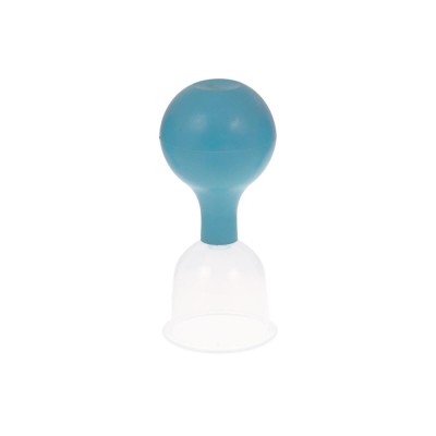 Schröpfglas aus Kunststoff mit Ball | Hellblau | Außen-Ø ca. 60 mm