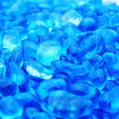 AFH Sensorik Glas Beans | aqua blau | 5,0 kg