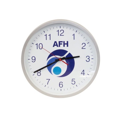 AFH Wanduhr Silver Deluxe