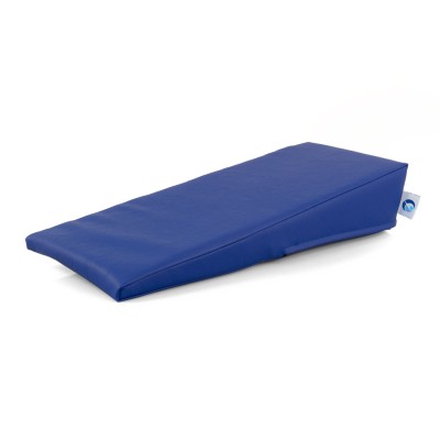 AFH Armlagerungskeil | hochwertiger Kunstlederbezug | 50 x 20 x 2-10 cm | blau