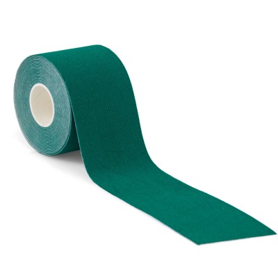 Elastisches Tape | Kinesi Tape | Wellness Tape | 5,0 cm x 5 m | grün | MHD erreicht
