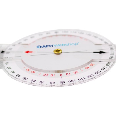 AFH Winkelmesser | Goniometer aus Acryl | Deluxe Line | Typ 5.0