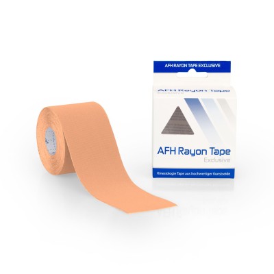 AFH Rayon Tape Sports Exclusive - Kunstseide 5,0 cm x 5 m - beige