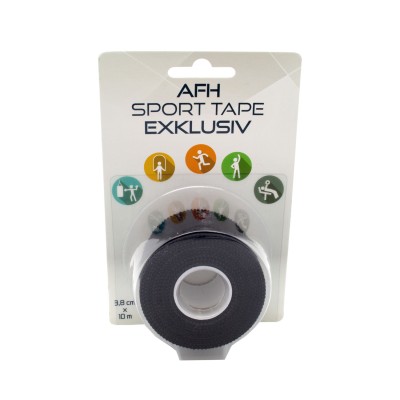 AFH Sport Tape Exclusive | 3,8 cm x 10 m | schwarz