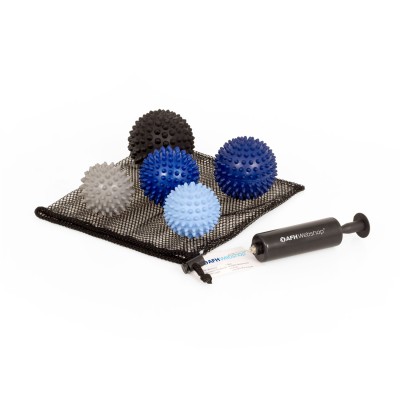 TheraPIE Massageball | Igelball SOFT Deluxe | 5er Set inkl. Pumpe