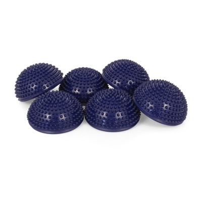 TheraPIE Balance Igel Premium Soft | Blaue Variante ca. Ø 16 cm | 6er Set + Pumpe | nachtblau