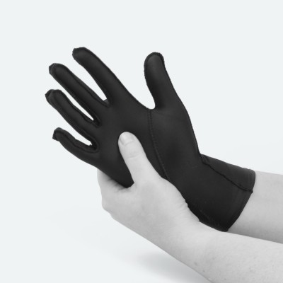 EDEMA Light | FullFinger | Ödem Handschuh | S | schwarz
