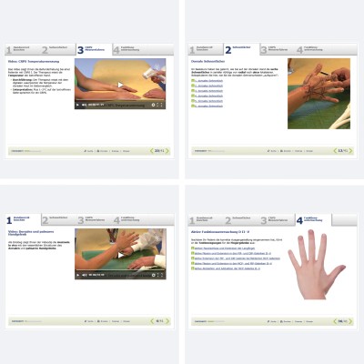 physiofortbildung | E-Learning | Handtherapie (HT1-HT7) und Präparation der Hand