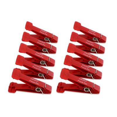 Ersatzklammern für Finger Pinch Exercisers | 10 Stück | Farbe: rot