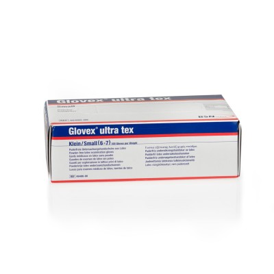 Glovex® ultra tex | Untersuchungshandschuhe aus Latex | 100 Stück | S
