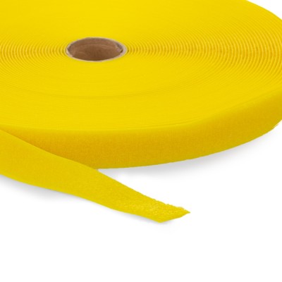 Flauschband | Breite: 25 mm | Länge: 25 m | gelb