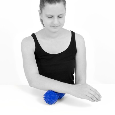 Peanut Massageball | Igelball mit Noppen | Handmassage | Fussmassage | blau