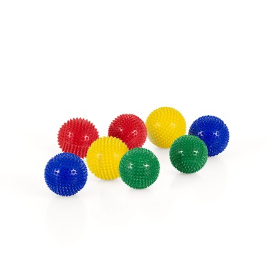 Magnet Akupunktur Massage Kugeln | 4x2er Pack | Grün + Rot + Gelb + Blau | Ø 55 mm