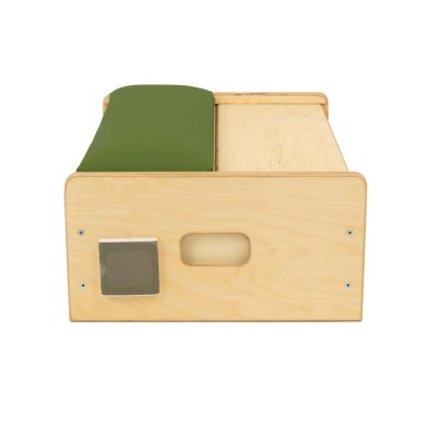 Wärme-Therapiebox | ManuThermbox | Holz: Birke farblos | Farbe: dunkles Moos | Füllung: Kirschkerne