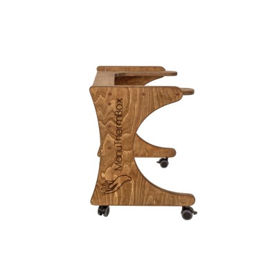 ManuThermBox Rolltisch | Holz: Nussbaum