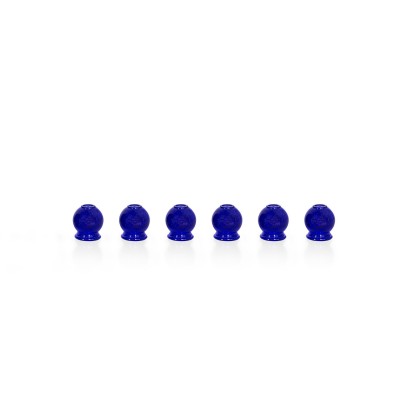 Schröpfgläser aus Glas zum Feuerschröpfen | blau | Ø 2,5 cm | 6er Set