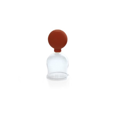 Schröpfglas mit Saugball und Olive | Glas | 8er Set